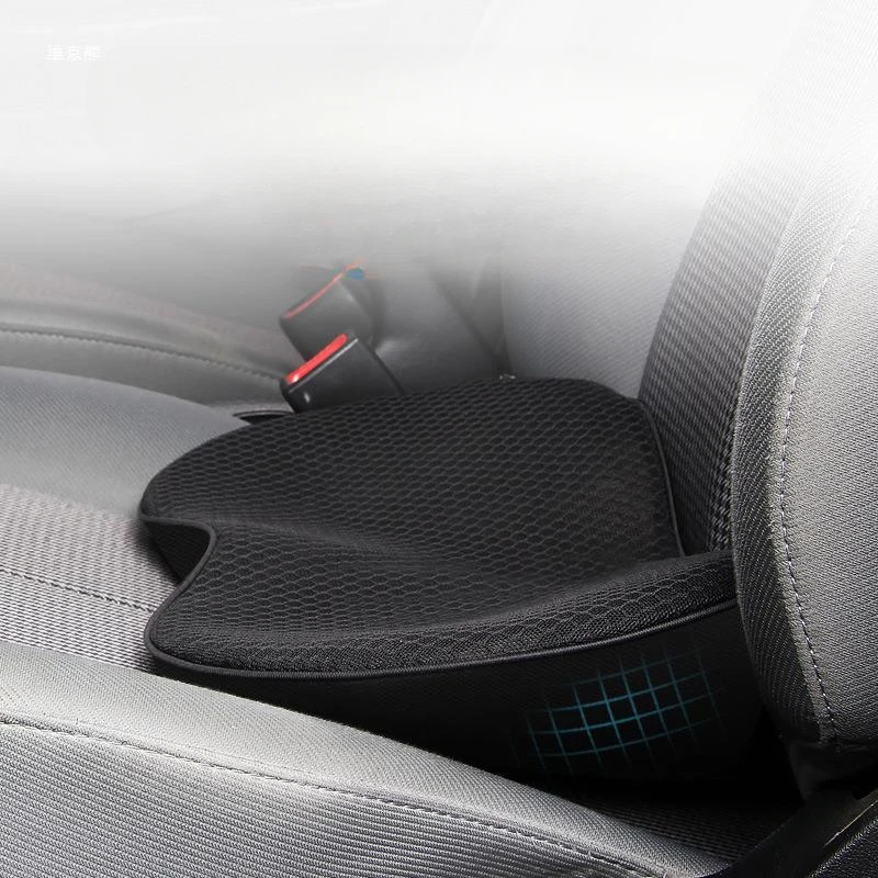 

New Hot Sale 2-IN-1 Car Seat Booster Universal Driver Memory Foam Lumbar Pillow Seat Height Inclined Cushion