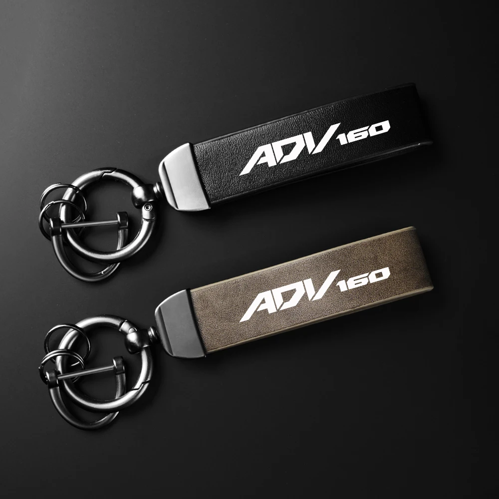 

Keychain For Honda ADV160 VARIO160 VARIO ADV 160 ADV High-Grade Leather Suede Keychain Motorcycle Holder Carbon Leather Keyring