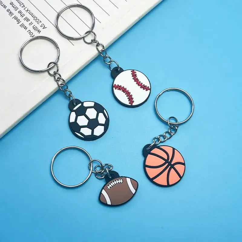 Funny Mini Basketball Keychain Football Keyrings Handbag Pendant Accessories For Sports Fans Souvenir Phone