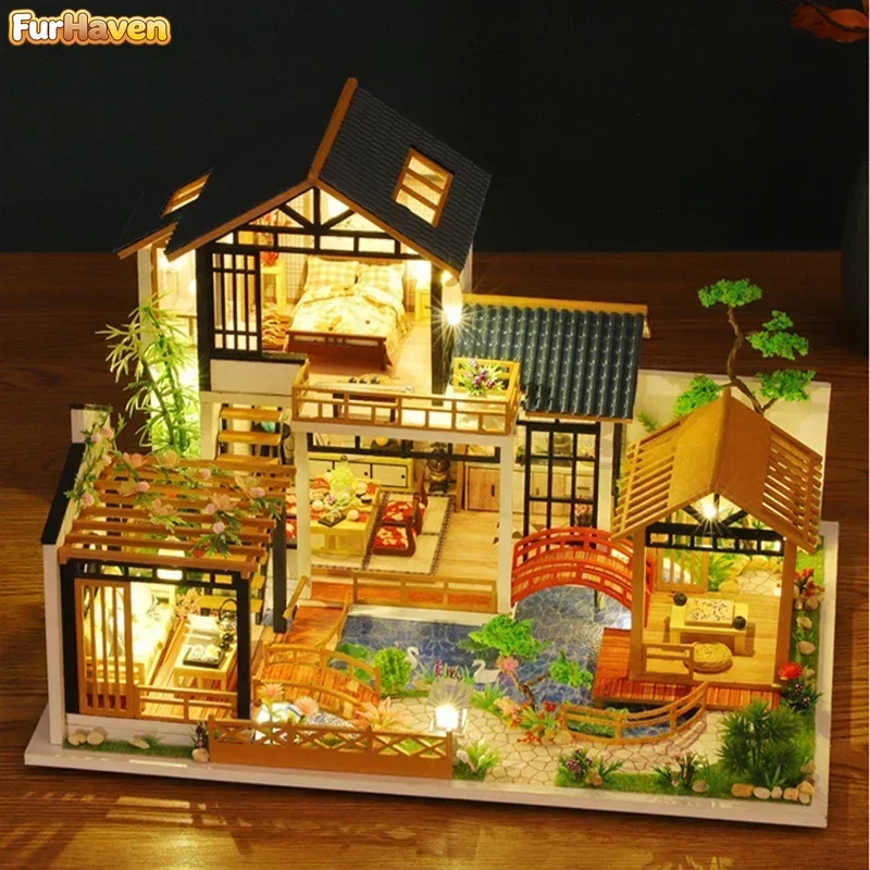 

Наборы для сборки миниатюрных китайских древних домов из дерева своими руками, кукольные домики