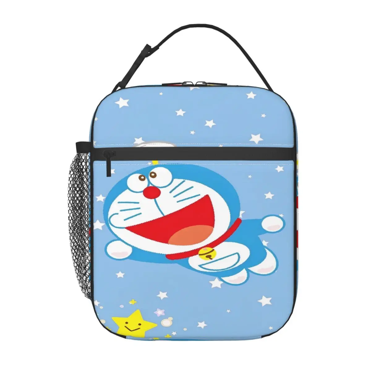 

Сумка для обеда Doraemon: Милая термосумка-холодильник для мужчин, школьников, портативная, из оксфордской ткани, дизайнерская, термоизолированная, сумка-тоут