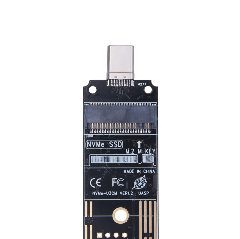 Convertitore da NVME a USB TYPE-A/TYPE-C Custodia NVMe da M.2 a USB3.1 Custodia M2 SSD Adattatore per NVME PCIE M Key 2230/2242/2260/2280 SSD