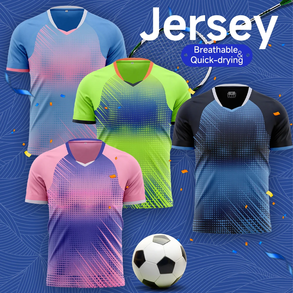 

Дышащая быстросохнущая летняя футбольная майка для взрослых и мужчин с принтом на заказ (сезон 2025/26)