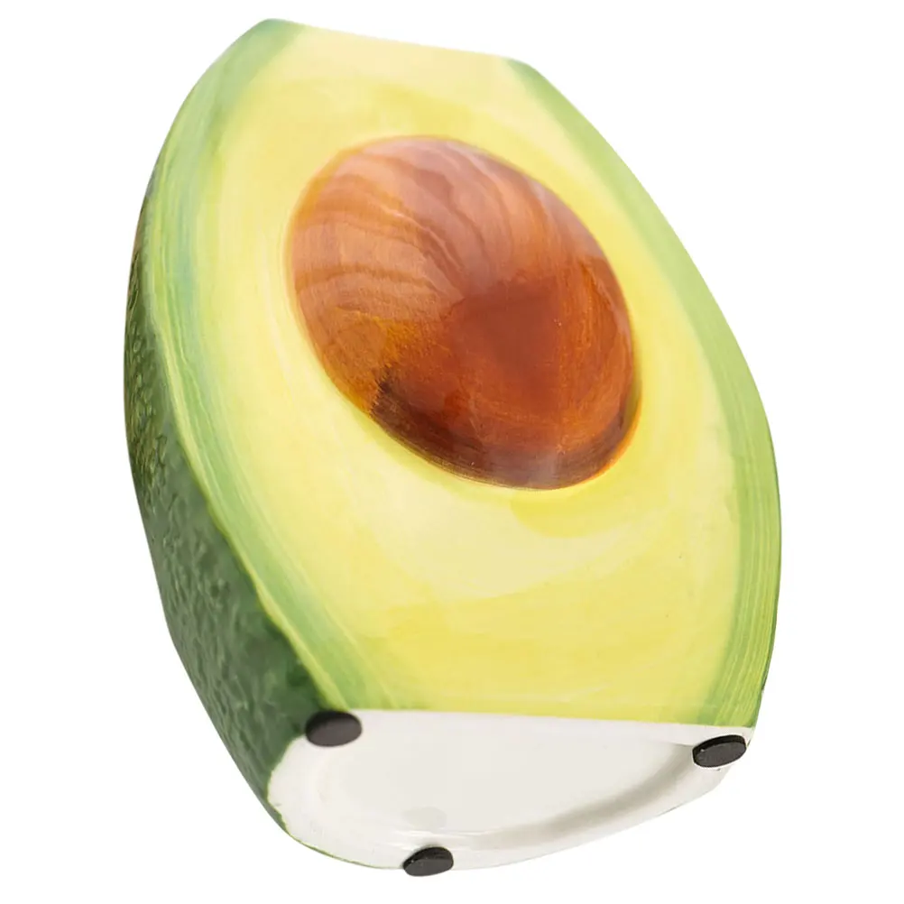 

Avocado Shaped Ceramic Vase Fresh Green Tabletop Decorative Flower Arranging Vase for Home Office Desk Bookshelf Modern Dried