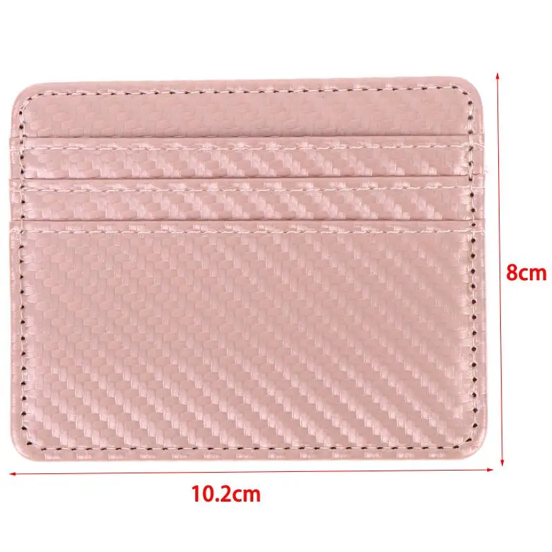 Slim RFID Blocking Women Card Holder Premium PU Leather 12 Slots Credit Card Wallet for Business Outdoor Use