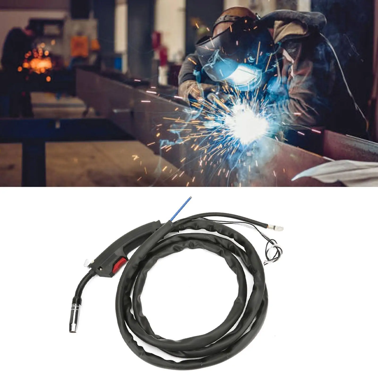 MIG Torch Welder 14AK MB14 CO2 Gas Welding Kit 2M Cable for mig130 , Supports 0.8-1.2mm Wire