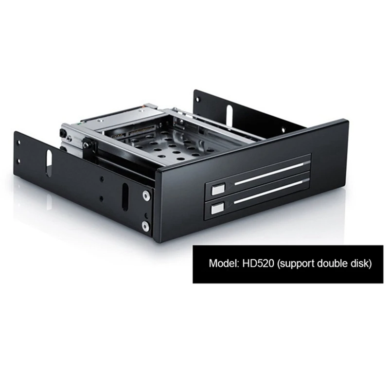 SEATAY Dual Bay SATA2 Hard Drive HDD & SSD Tray Internal Mobile Rack Enclosure Docking Station Hot Swap Bracket