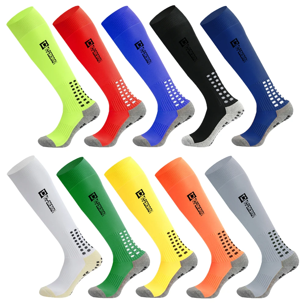 New Long Football Socks Silicone Suction Cup Grip Anti Slip Soccer Socks Sports Men Women Baseball Rugby Socks