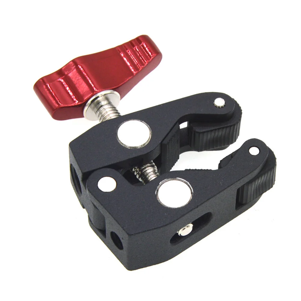 

Multi-Function Double Ball Head Clamp Metal Ball Mount Super Clamp for Monitor LED Light Phone Video Camera Mount