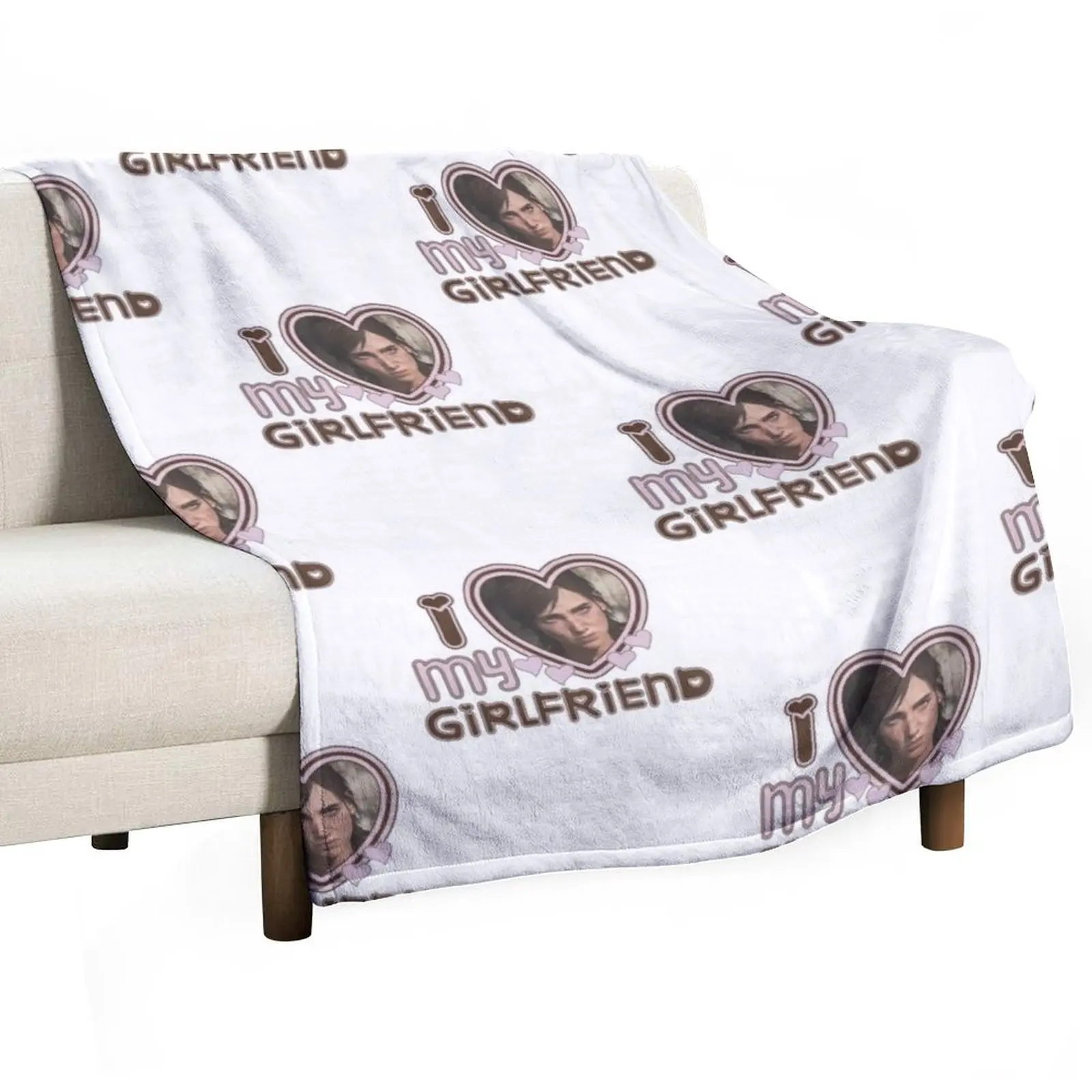 Ellie Williams I Love Girlfriends Throw Blanket Thins Bed linens Luxury Designer Blankets Sofas Of Decoration Blankets