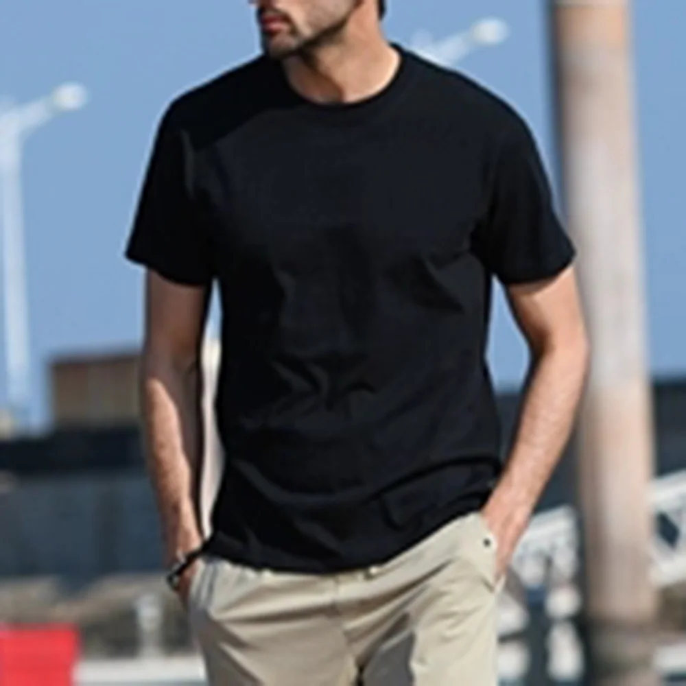 Fashion Hot New T-Shirt T-Shirts Men Mens Tee Plain Tight Breathable Slim Casual Slimming Crew Neck Fit Fitness