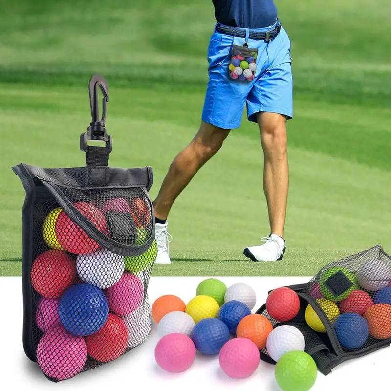 Ball Net Bag Multipurpose Golf Balls Storage Bag Golf Ball Bag Pouch Lightweight Storage Mesh Bags Round Storage Bag For Small