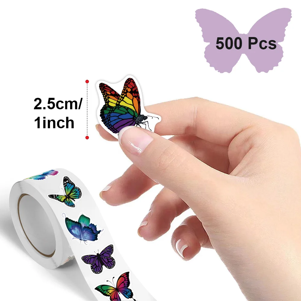 100-500pcs Butterfly Cartoon Graffiti Stickers DIY Phone Guitar Laptop Notebook Suitcase Waterproof Sticker Kids Toy