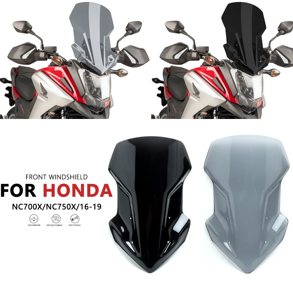 

Motorcycle Accessories New Windshield Windscreen Wind Deflectors For Honda NC700X NC750X NC 700 750 X 2016-2017 2018 2019 NC700X