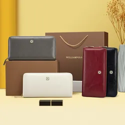 Women‘s Wallet Fashion Luxury Leather Top Quality Card Holder Classic Female Purse Zipper Brand Wallets