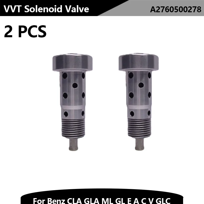 2 PCS A2760500278 M276 Engine Camshaft Control Valve 2760500278 for Mercedes-Benz AMG GT E300 A220 S450