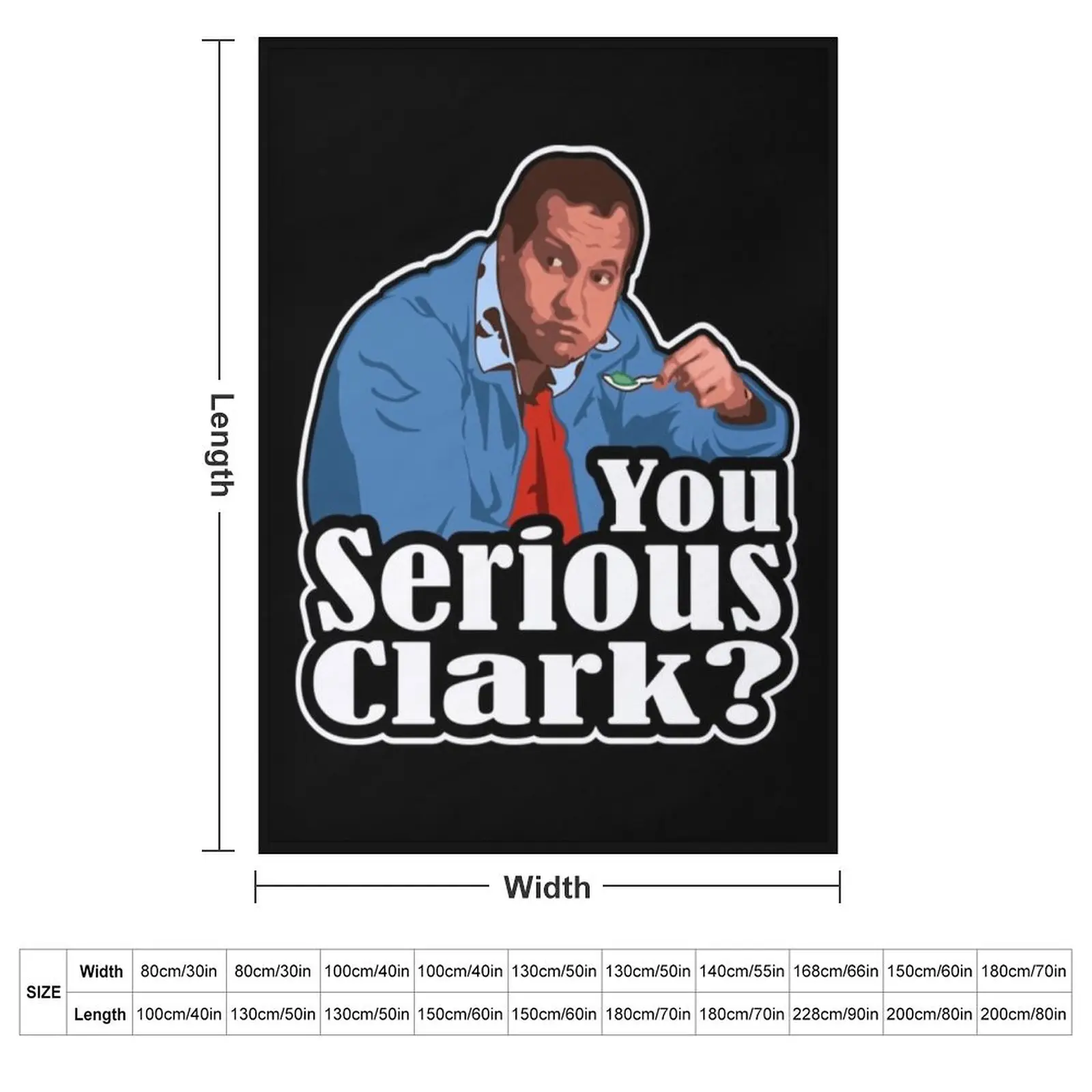 You Serious Clark - Christmas Vacation Cousin Eddie Throw Blanket couch cozy soft plush fuzzy picnic outdoor blanket