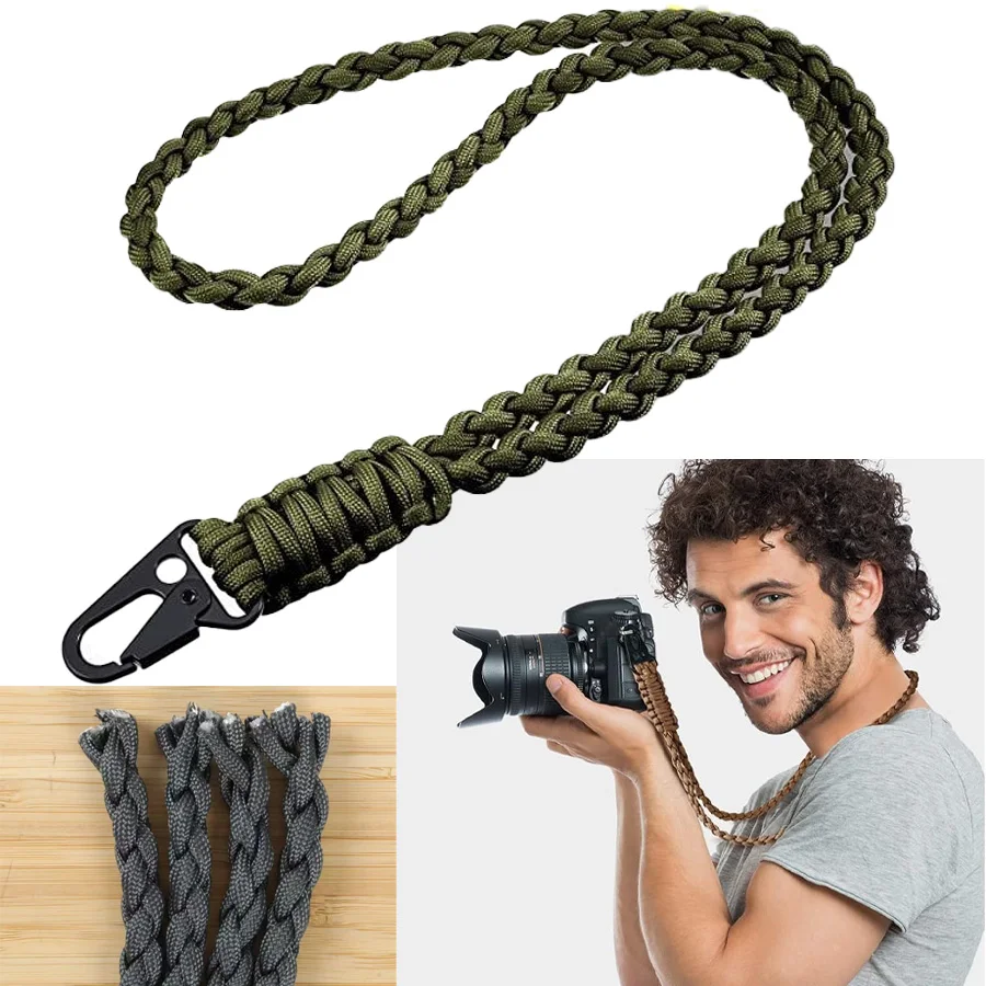 

Heavy Duty Paracord Lanyard Keychain Neck Lanyard,For Camera,Hiking,Fishing,Biking,Walking,Camping for Men Women