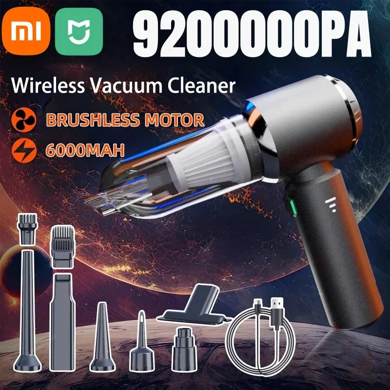 Xiaomi 9200000 PA Car Vacuum Cleaner Cordless Mini Handheld Strong Suction Cleaner Machine Portable Vacuum Clean For Car Home