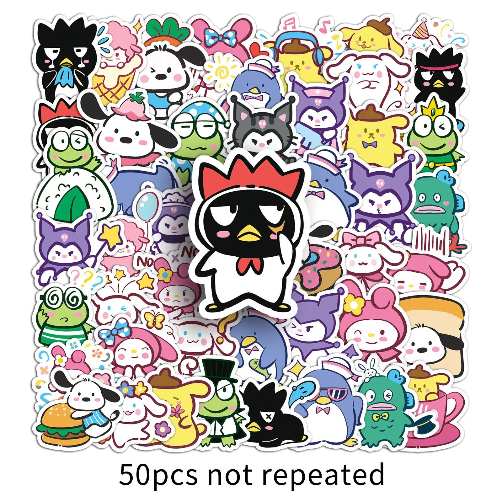 10/30/50 sztuk Kawaii moja melodia Kuromi naklejki z motywem kreskówkowym Sanrio animacja Graffiti DIY Laptop telefon gitara deskorolka rower naklejka