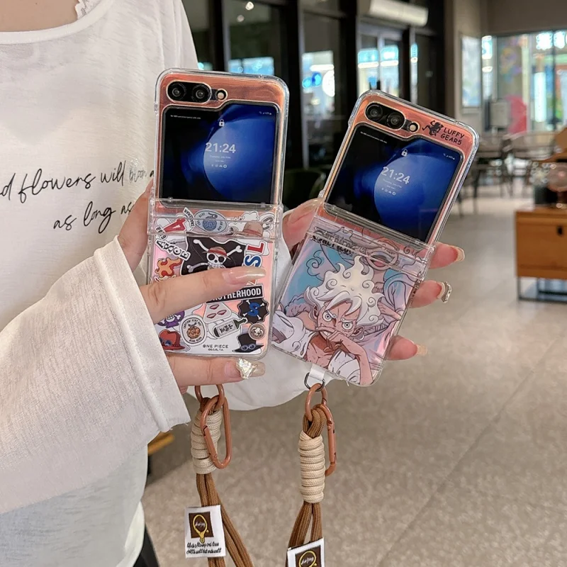 One Piece Luffy Fold Phone Case for Samsung Galaxy Z Flip 6 Z Fold
