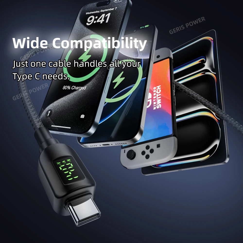 1 ​ 40W 5V 9V 12V 20V Tipo C PD Cavo di ricarica Cavo DC 5.5X2.5 7.4X5.0 4.5X3.0mm Caricatore per laptop Jack a USB C Adattatore Convertitore