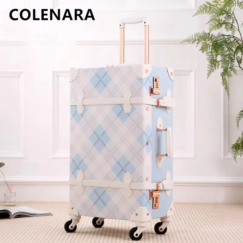COLENARA Carry-on Travel Suitcase 20 Inch Boarding Box Set 24