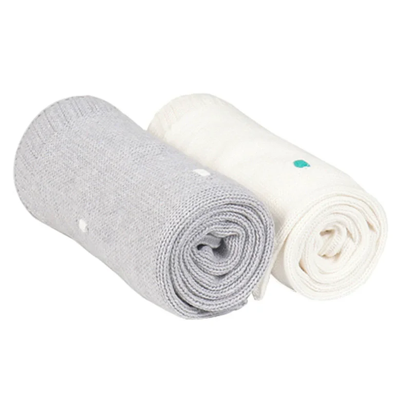 

Knitted Baby Blanket Newborn Swaddle Wrap Boys Girl Throw Blankets Cotton Soft Baby Receiving Blanket Bedding Crib Baby Stuff