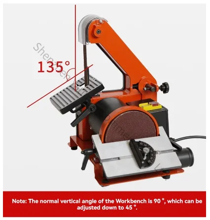 Sand Disc Belt Machine Small Polishing Grinder Woodworking Sandpaper Machine Knife Sharpening Artifact