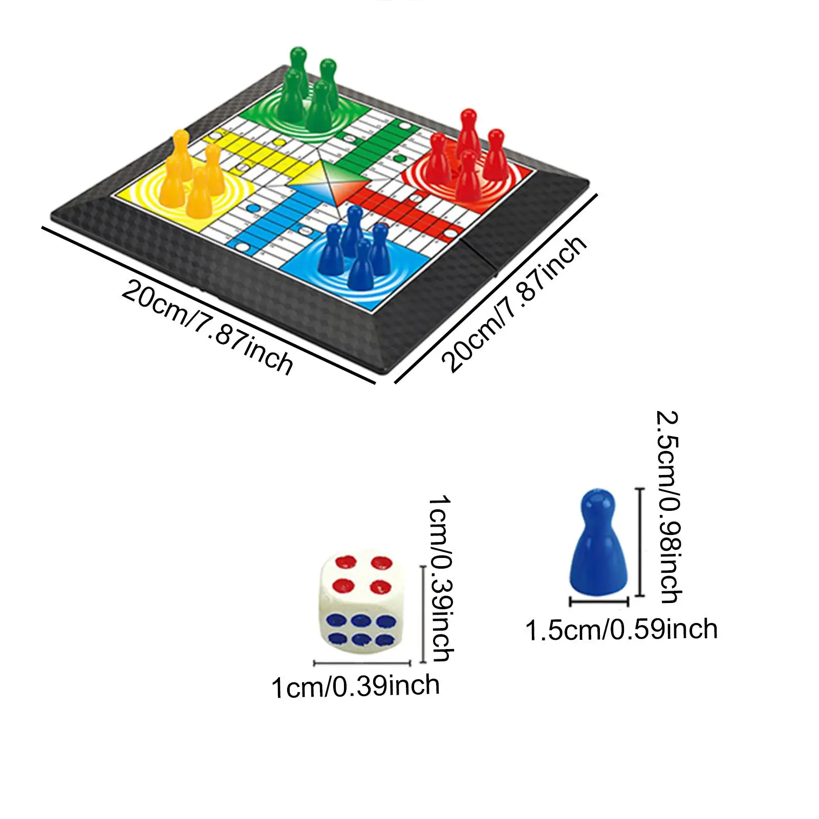 Zestaw gier Ludo Latające szachy Multiplayery Pulpit Graw bitwa Zabawki edukacyjne