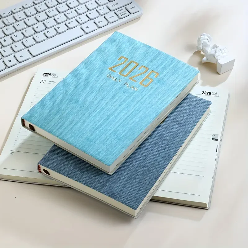 Nowe notatniki A5 na rok 2026, dzienny terminarz na 365 dni, kalendarz, 360 kartek, notes, agenda, notesy do pisania, biuro, szkoła