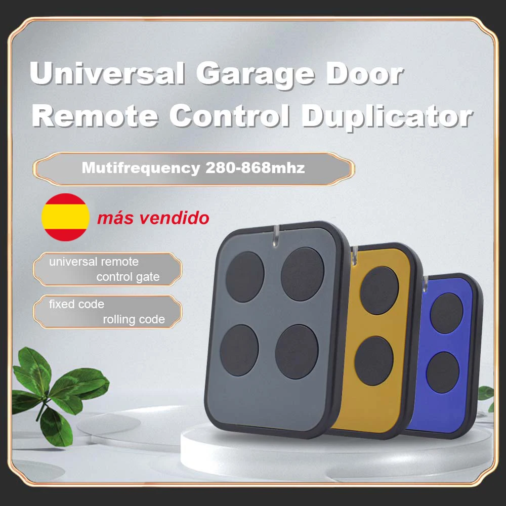 Universal Multi-Frequency 280-868MHz Gate Keyfob 315 390 433 868MHz Garage Remote Control