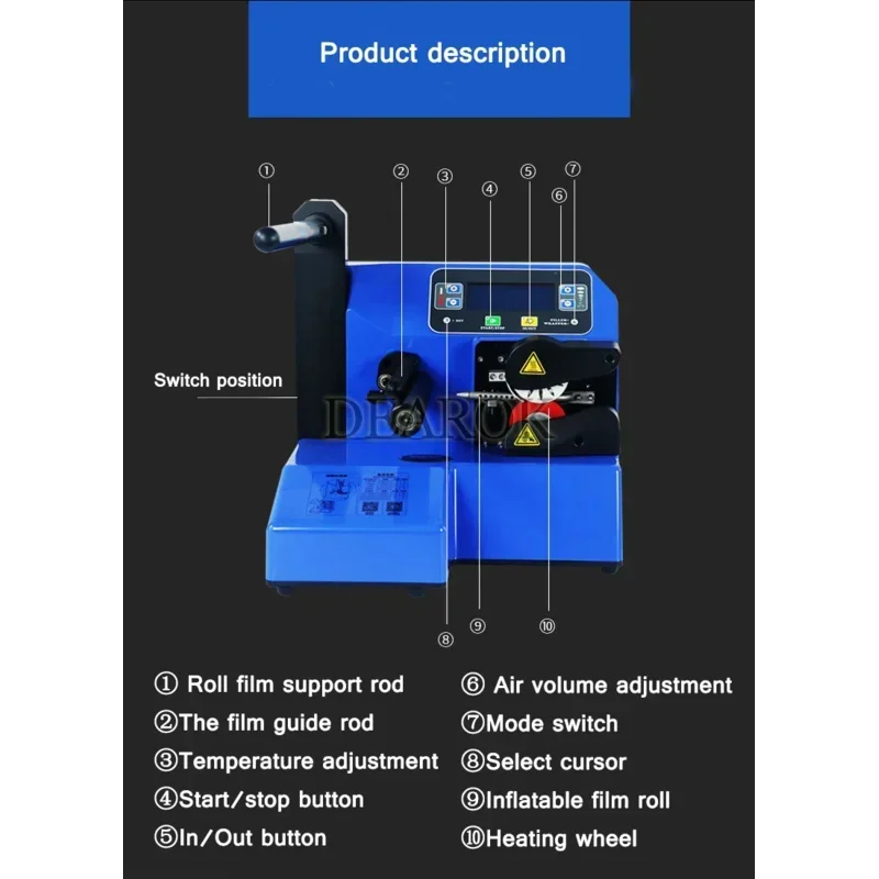 

Non Film Automatic Shutdown Air Cushion Machine Intelligent Buffer Bubble Bag Gourd Film Inflator