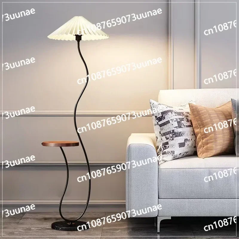 Modern simple floor lamp living room high-end sofa coffee table decoration pleated shelf lamp