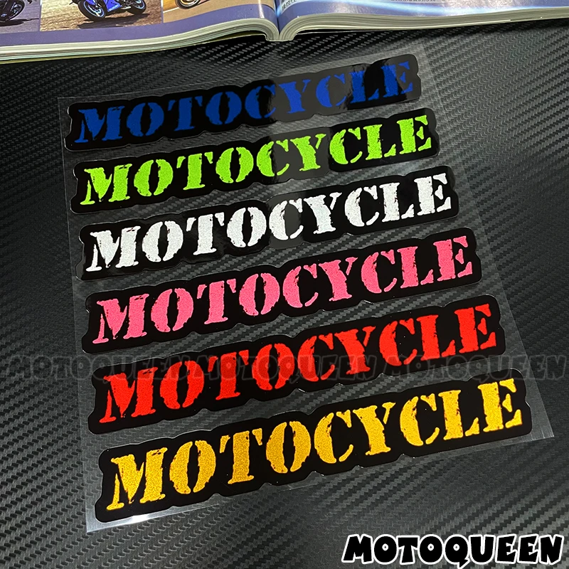 Motorcycle Label Logo Reflective Decoration Stickers Fuel Tank Side Cover Fairing Front Shell Vinyl Decals For Motorbike