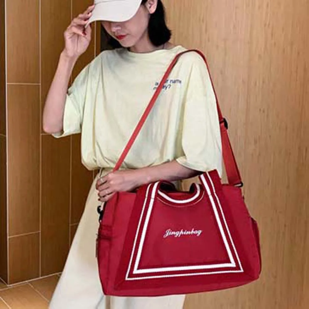 

Sturdy Oxford Cloth Travel Bag Foldable Multi-functional Large Capacity Yoga Bag Polyester Fitness Pouch