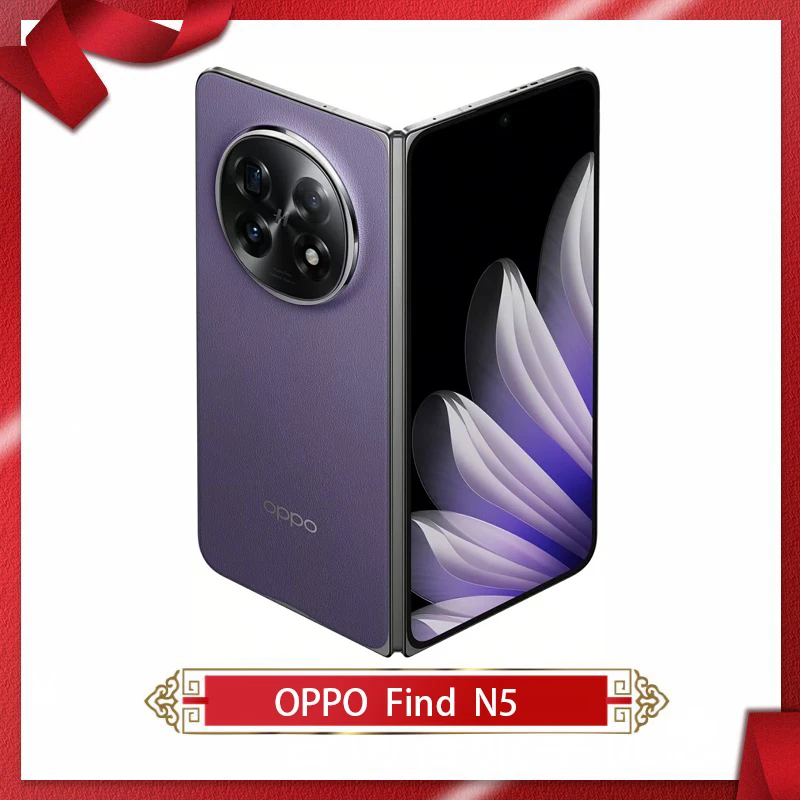 New OPPO Find N5 Ultra Slim Foldable Phone 8.12inch AMOLED Snapdragon8 Elite 50MP 80W SuperVOOC 50W Wireless 5600Mah NFC PKH110