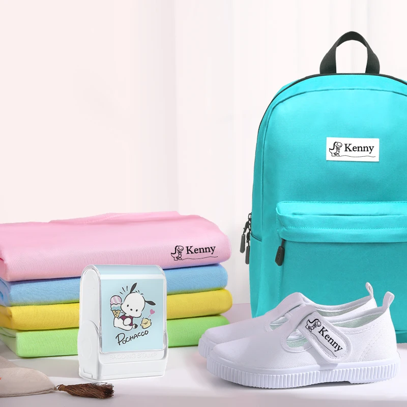 Aangepaste Pochacco naamstempel – wasbare inkt Duurzame, duurzame labels. Perfect voor het markeren van kleding, schoolbenodigdheden, feestcadeau