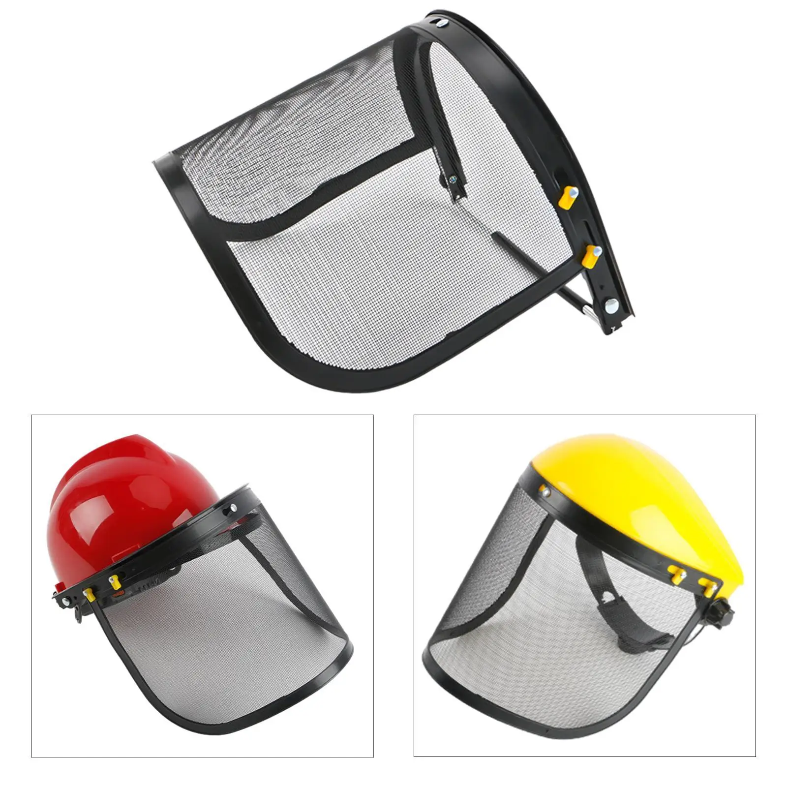 Weeds Whacking Face Shield for Yard Work with Adjustable Headgear Mesh Face Guard for Tree Splash