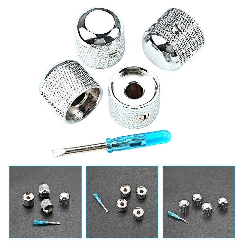 

1 Set Replacement Tone Premium Adjustment Compatible Electric Bass Instrument Accessories Guitar Knob Replacement Control Knobs