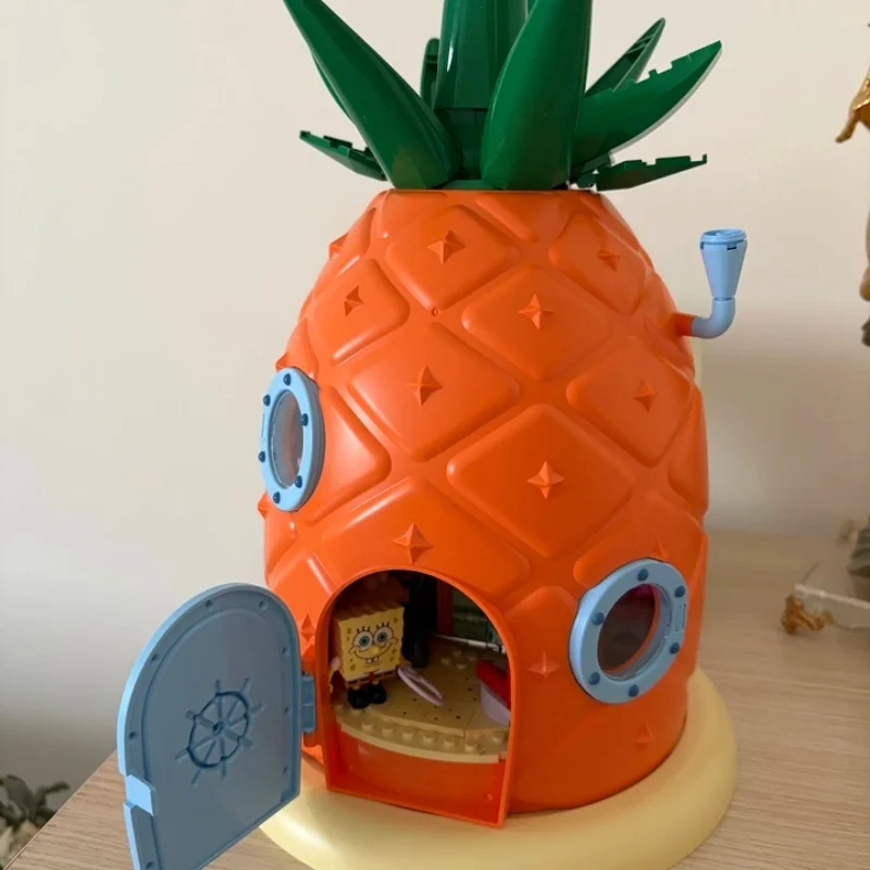 

AREAX SpongeBob Pineapple House Building Blocks Assembly Model Foldable Puzzle Toy Building Blocks Children's Birthday Gift