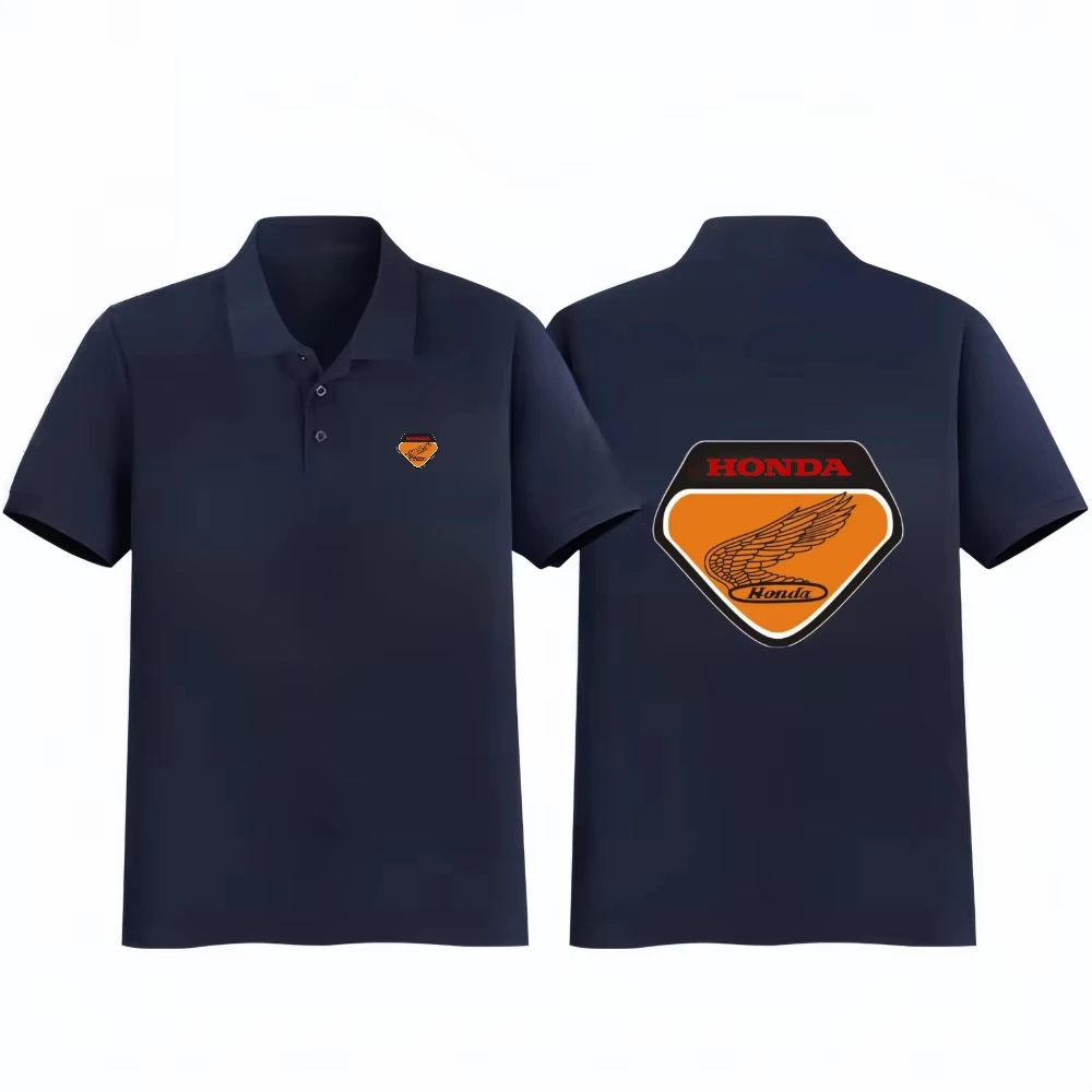 

Гоночный костюм Honda с принтом 2300, летняя деловая новая мужская рубашка ПОЛО, дышащая свободная футболка с короткими рукавами