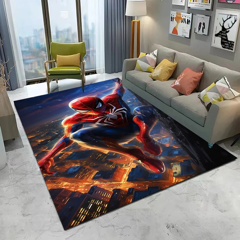 Disney-Tapis anti-ald SpidSuffolk pour enfants, tapis 3D pour la maison, le salon, la cuisine, la chambre, le canapé, les virus de porte, les polymères de sol, la décoration cadeau