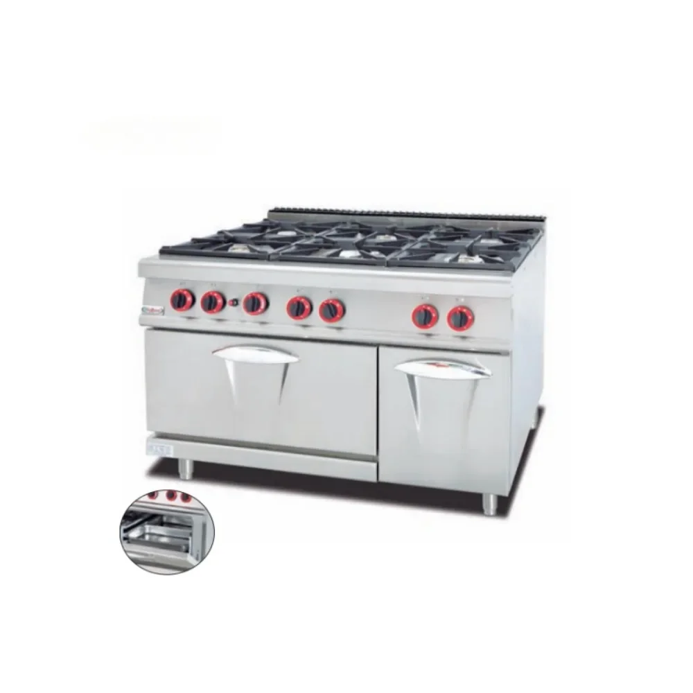 Professional hotel kitchen equipment big 4 burner gas stove/commercial gas burner