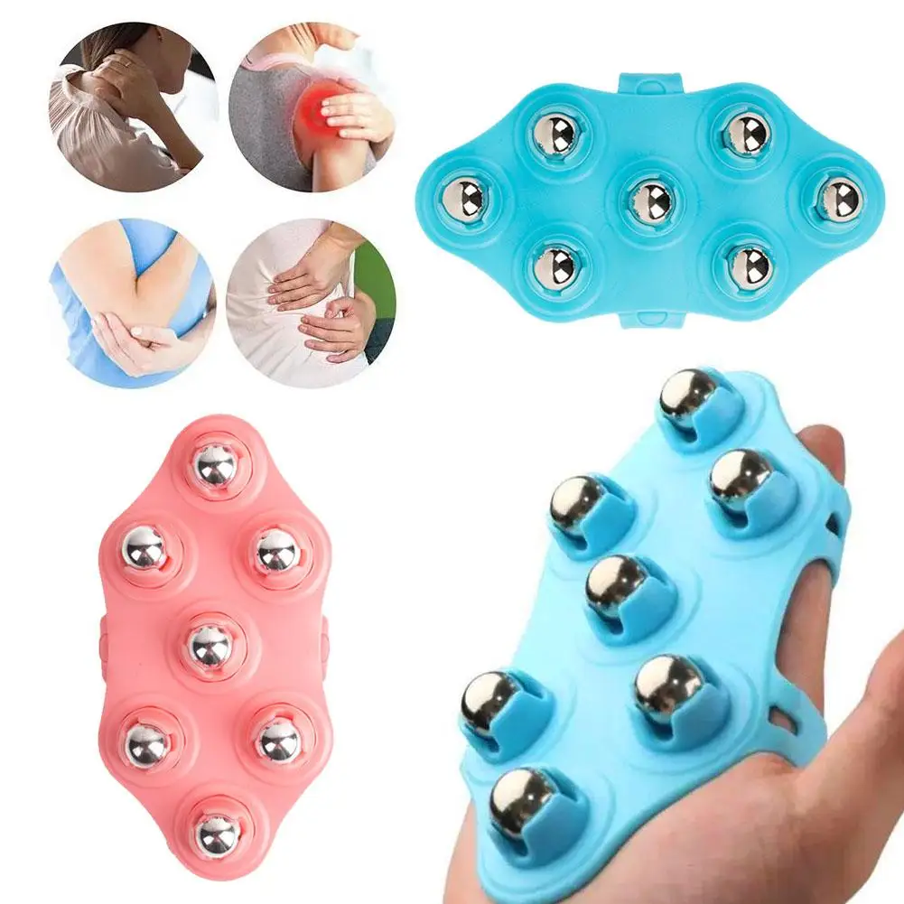 Seven Bead Ball Massager Roller Kneading Abdomen Stomach Leg Meridians Brush Instrument Thin Roller Body Artifact Dredging