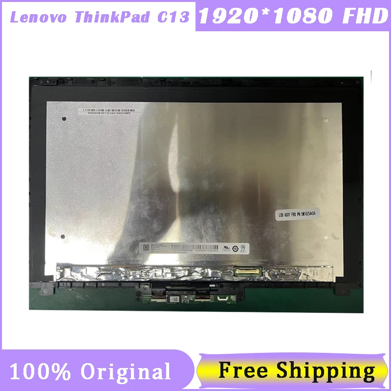 

13.3 Inch Touch Screen For Lenovo ThinkPad C13 Yoga Gen 1 Chromebook 20UX 20UY Digitizer Display Panel Assembly 1920X1080 FHD