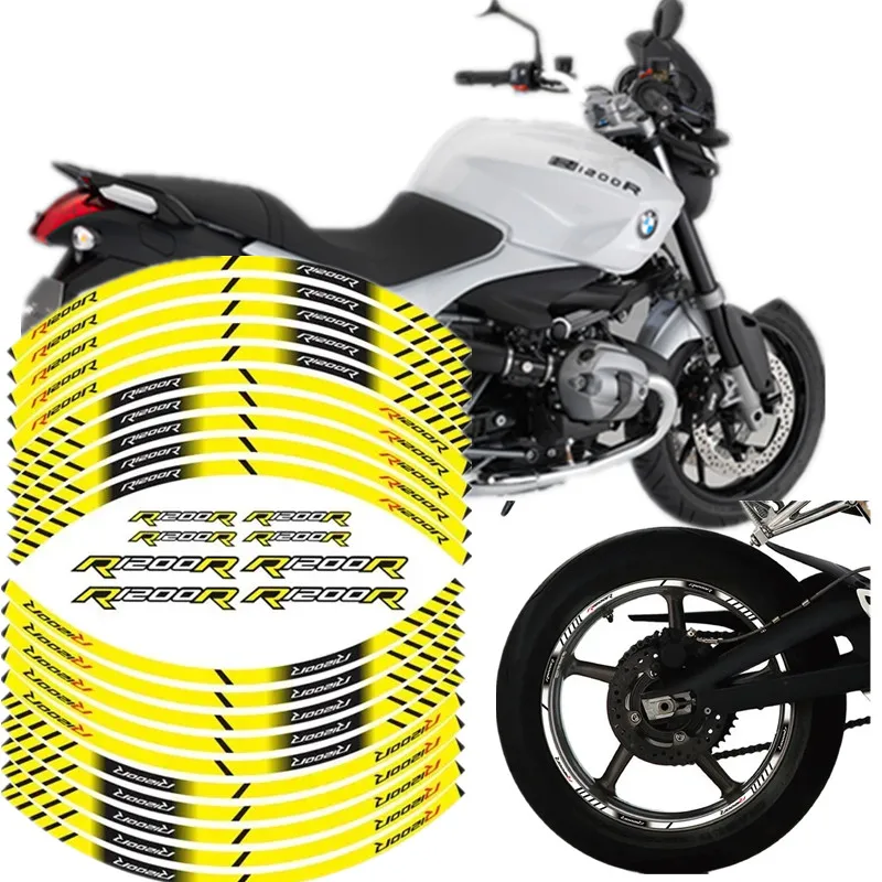 FOR BMW R1200R Motorcycle Parts Contour Wheel Decoration Decal Sticker - 4