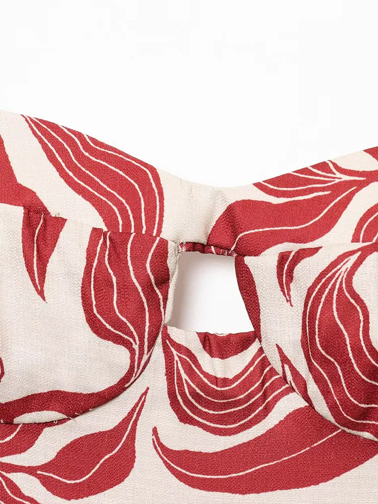 Seksowna Elegancka Codzienna Damska Sukienka Cami z Nadrukiem Bez Rękawów Prosta Vestidos Moda 2025 Letnia Sukienka na Imprezę