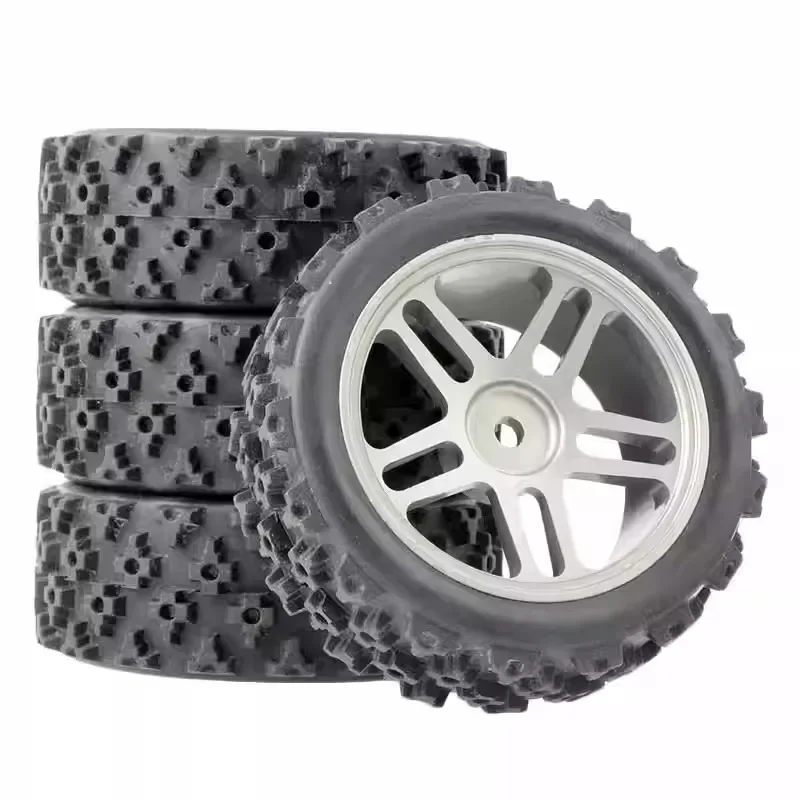 1/10 RC Racing Car Wheels Rally Tire & On Road Tires 12mm Hex dla Tamiya XV01 XV02 TA06 TT01 TT02 PTG2 144001   A959 HPI