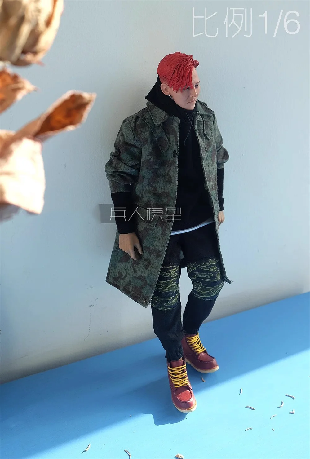 3ATOYS 1/6 Male Soldier Clothing Accessories Trendy Camouflage Overcoat Coat Model Toy For 12'' Action Figure Body In Stock